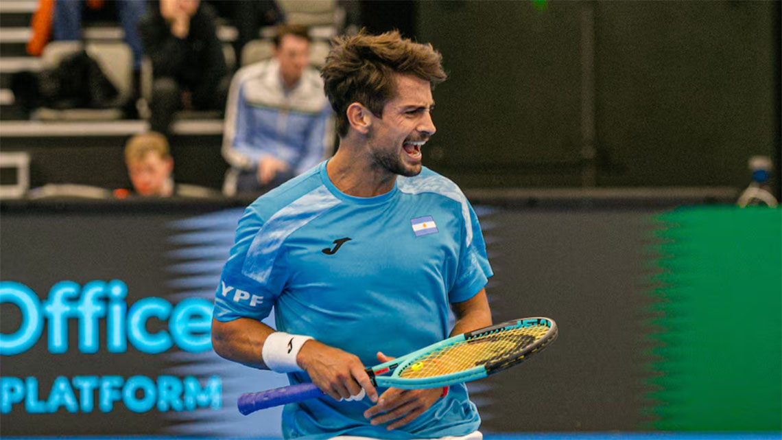 ​Navone jugar&aacute; la Copa Davis en Neuqu&eacute;n frente a Turqu&iacute;a