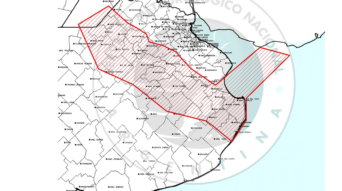 Rige un alerta meteorol&oacute;gico