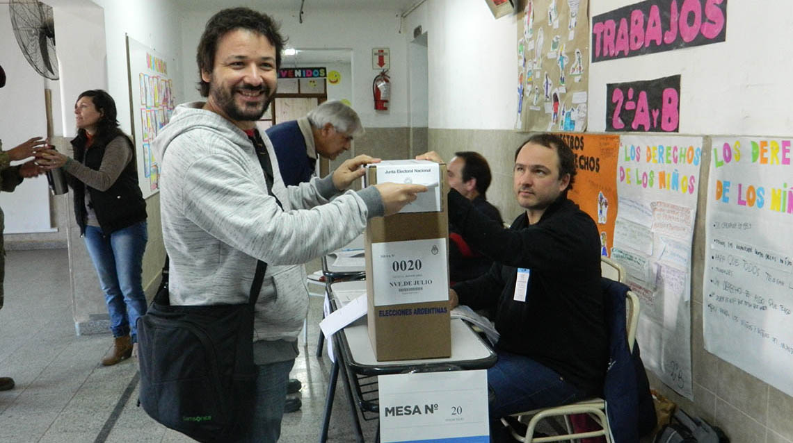 PASO 2017: Vot&oacute; Franco Carusso