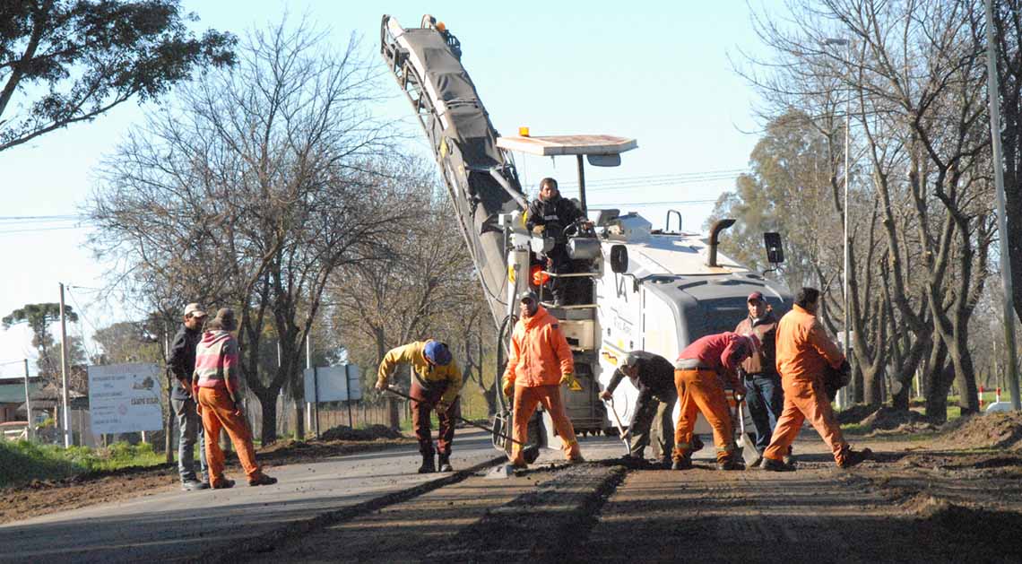 Avanza la repavimentación 