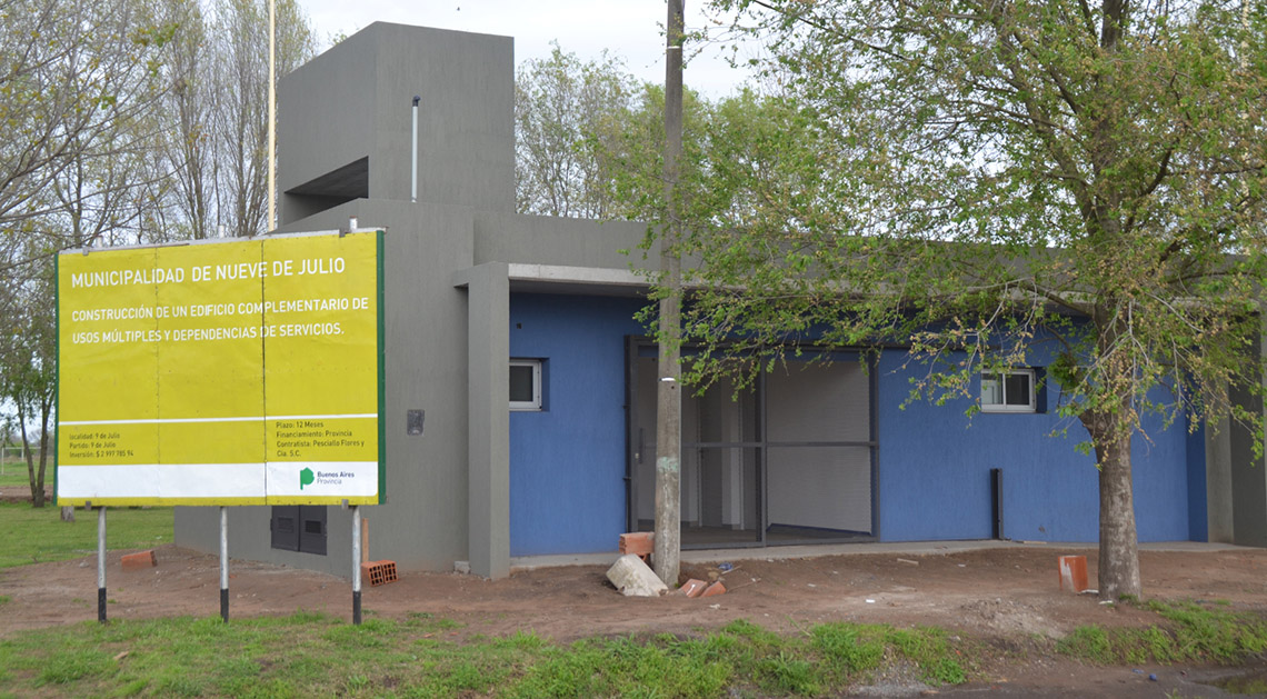 Avanza la obra del polideportivo 