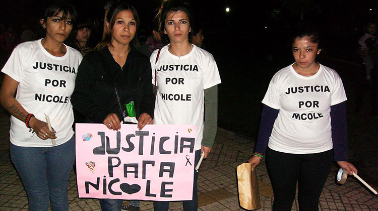 Caso Nicole: Marcharon pidiendo justicia