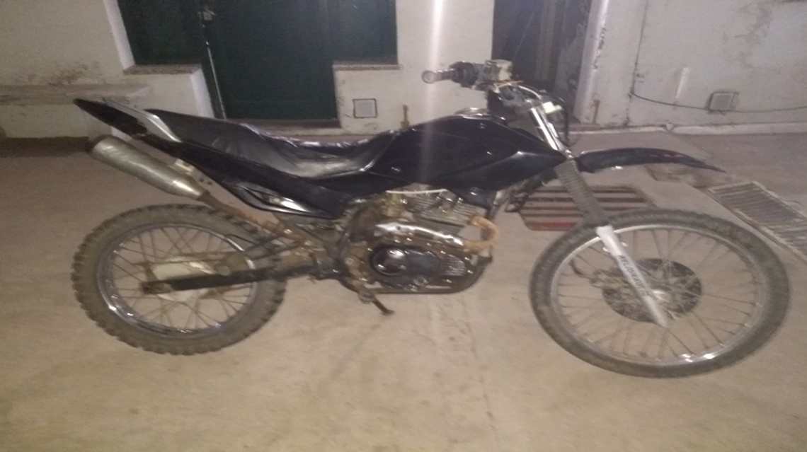 Secuestro de moto y detenido