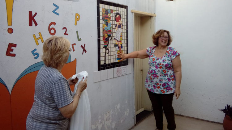 Nuevo mural en mosaiquismo