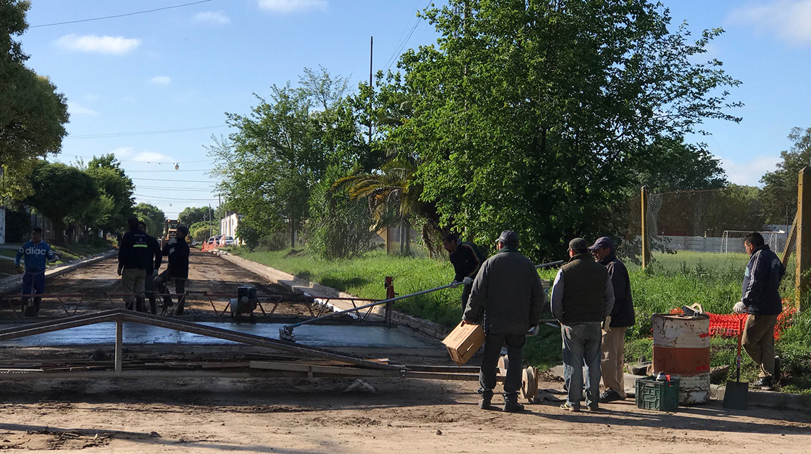 ​Obras de pavimento de hormig&oacute;n