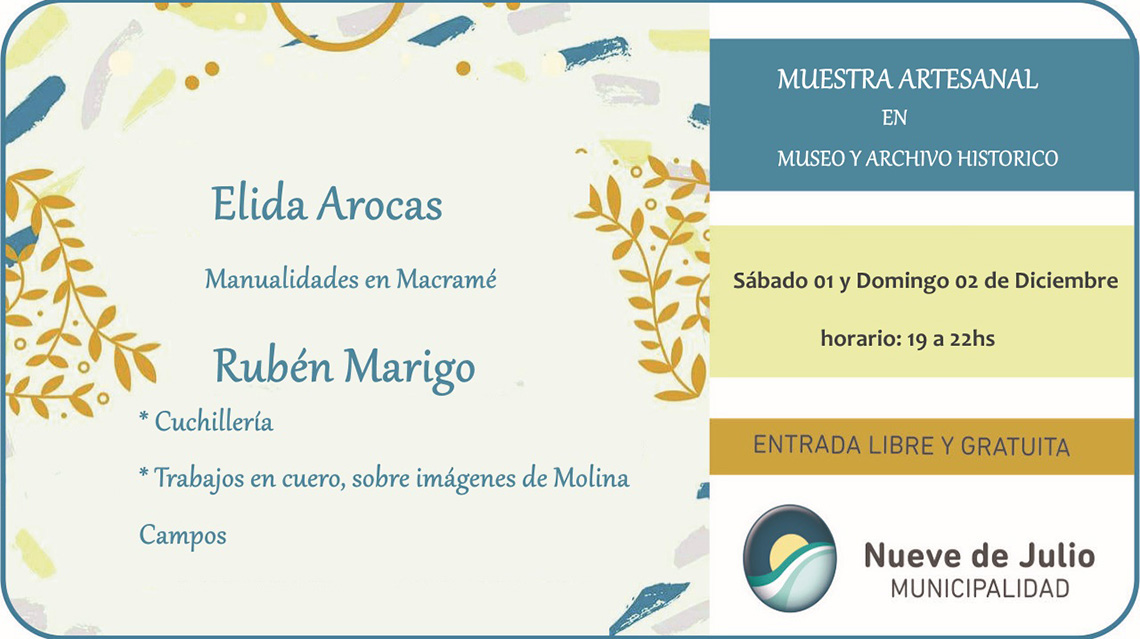 ​Muestra artesanal en el museo