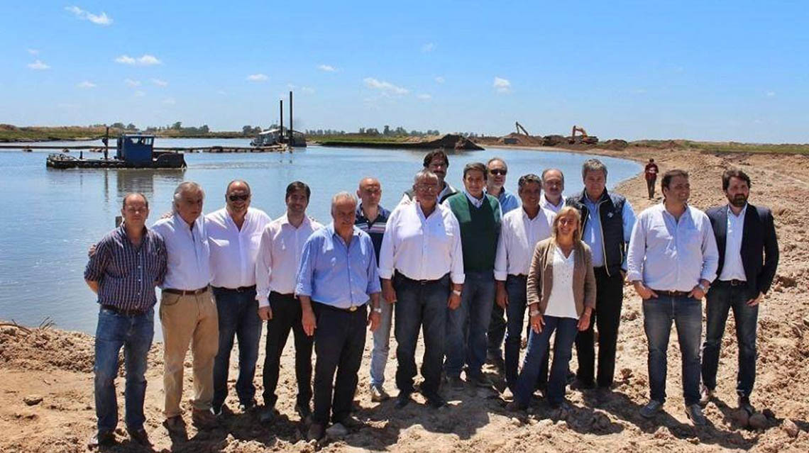 ​Barroso recorri&oacute; obras del Salado