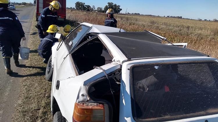 ​Vuelco en Acceso a Dudignac