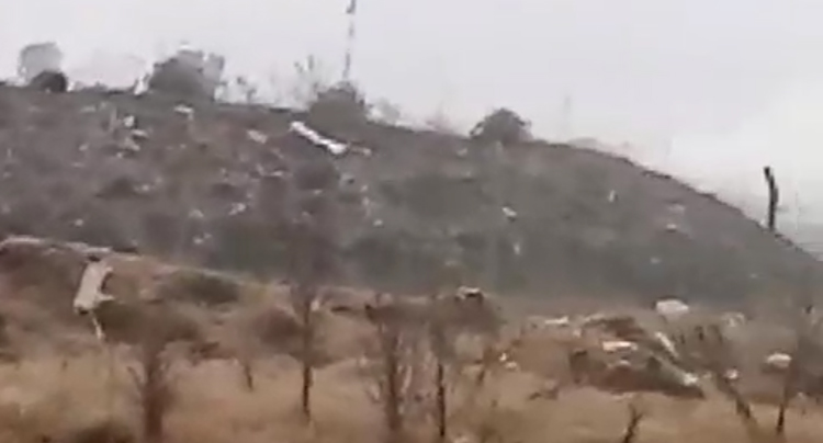Ardua labor por incendio en el basural