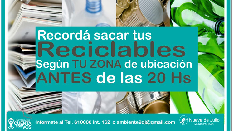 C&oacute;mo sacar residuos reciclables