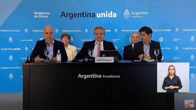 ​Alberto Fern&aacute;ndez anunci&oacute; la extensi&oacute;n de la cuarentena