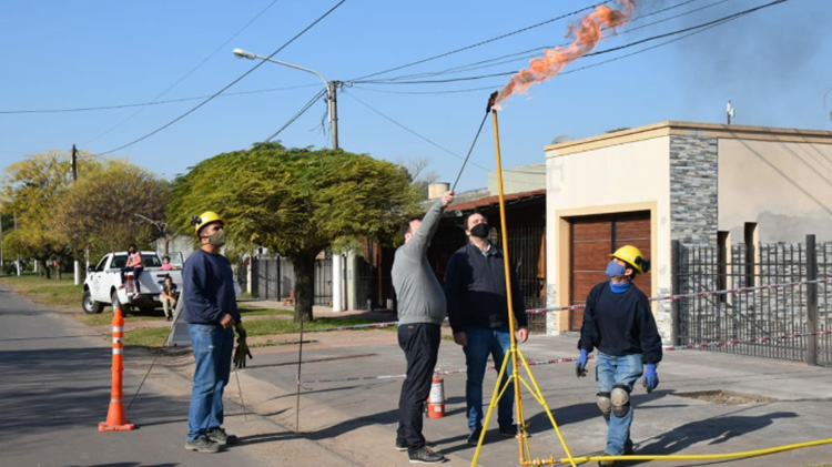 ​Inauguraron las obras de gas natural para El Provincial