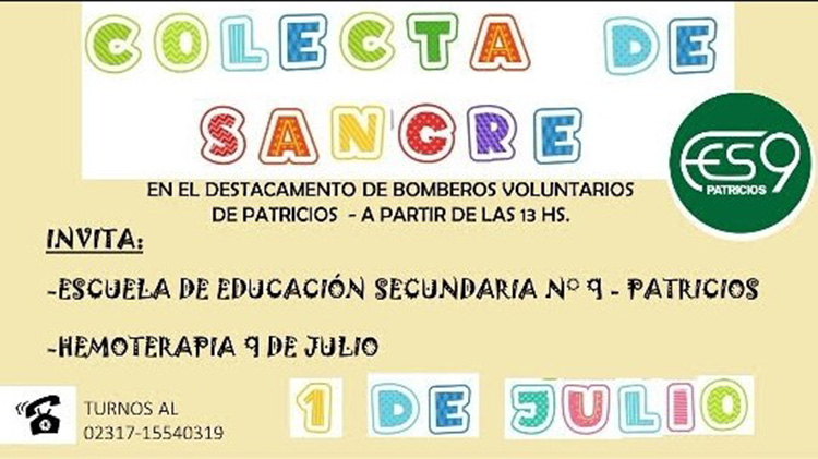 Patricios: Colecta de sangre