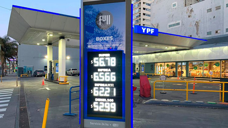 Aumentaron nafta y gasoil de YPF​