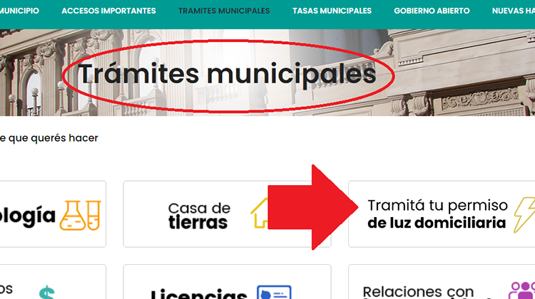 ​Permiso para medidor de luz