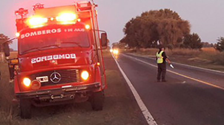 Vuelco en Ruta 5